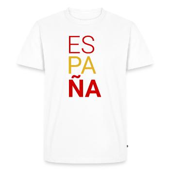 Espagne - T-shirt Premium bio Homme - blanc - Devant - Nico (187cm)