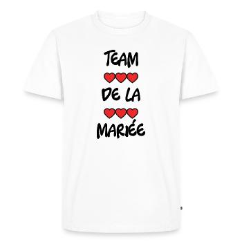 FUTURE MARIEE. EVJF. MARIEE. TEAM. TEAM MARIEE - T-shirt Premium bio Homme - blanc - Devant - Nico (187cm)