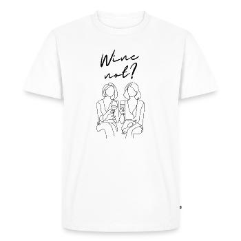 Wine not? The perfect shirt for wine lovers - Men's Premium Organic T-Shirt - white - Front - Nico (187cm)
