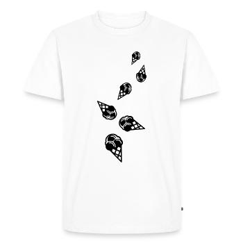 Icône d’icône de glace - T-shirt Premium bio Homme - blanc - Devant - Nico (187cm)