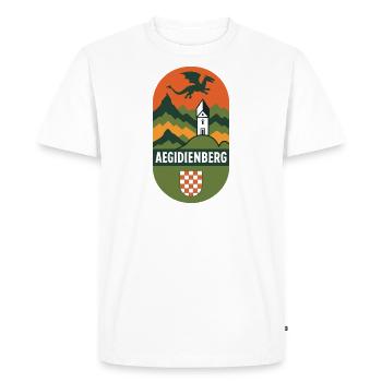 Armoiries d’Aegidienberg Bad Honnef Siebengebirge - T-shirt Premium bio Homme - blanc - Devant - Nico (187cm)