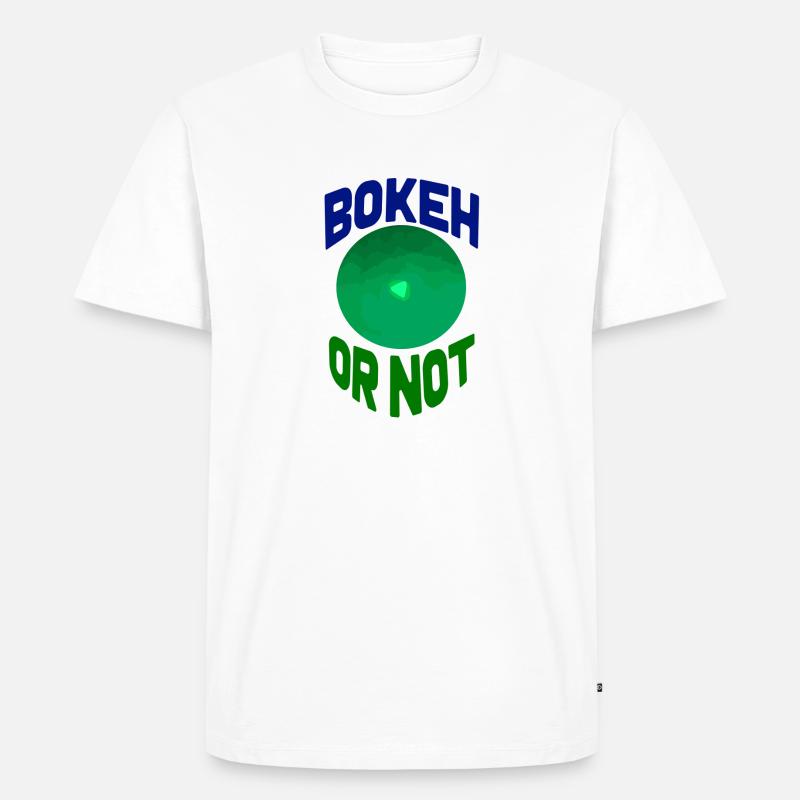 Bokeh hin oder her - Männer Premium Bio T-Shirt - Weiß
