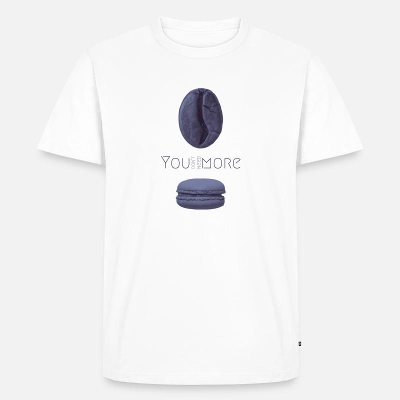 Beans & sweets - Männer Premium Bio T-Shirt - Weiß