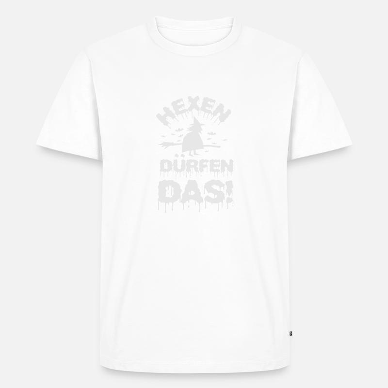 Hexen dürfen das! - Männer Premium Bio T-Shirt - Weiß