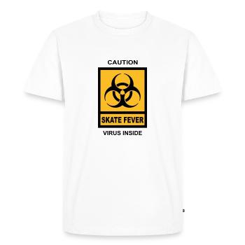 SKATE FEVER - T-shirt Premium bio Homme - blanc - Devant - Nico (187cm)