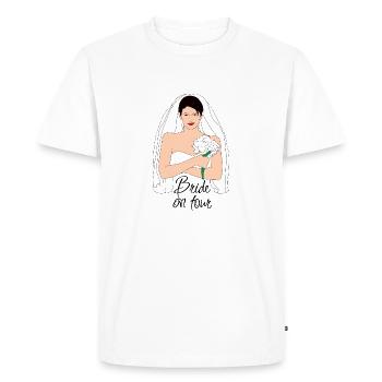 BRIDE ON TOUR BLACK 2 - T-shirt Premium bio Homme - blanc - Devant - Nico (187cm)