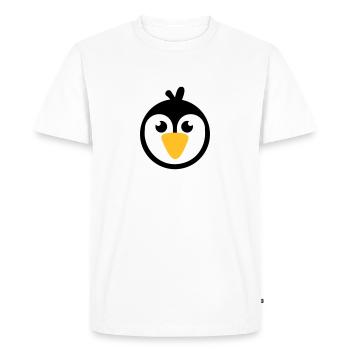 Manchot - T-shirt Premium bio Homme - blanc - Devant - Nico (187cm)