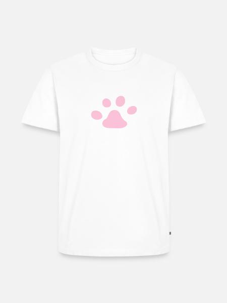 Venstre kattepote forbinder kattepote gelébønner - Herre Premium økologisk T-shirt - hvid
