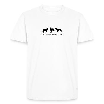aussi - T-shirt Premium bio Homme - blanc - Devant - Nico (187cm)