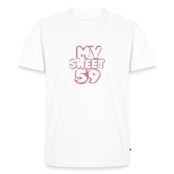 59 - T-shirt Premium bio Homme - blanc - Devant - Nico (187cm)