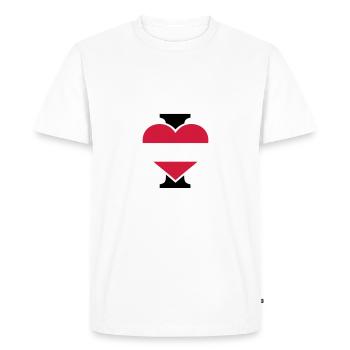I Love - T-shirt Premium bio Homme - blanc - Devant - Nico (187cm)
