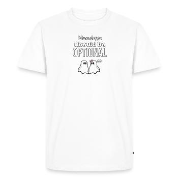 CITATIONS DE GHOST 05 - T-shirt Premium bio Homme - blanc - Devant - Nico (187cm)