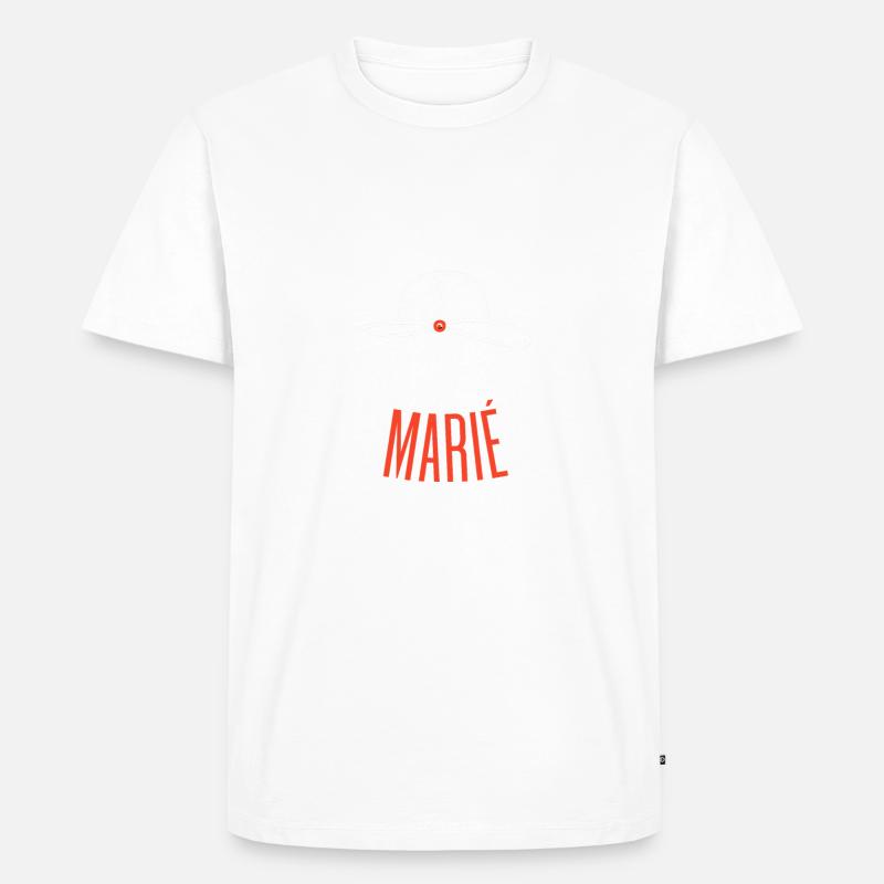 Team des Bräutigams - Männer Premium Bio T-Shirt - Weiß