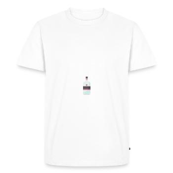 Ce mec veut une vodka - T-shirt Premium bio Homme - blanc - Devant - Nico (187cm)