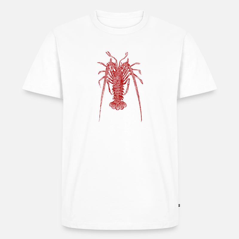 Languste - Männer Premium Bio T-Shirt - Weiß
