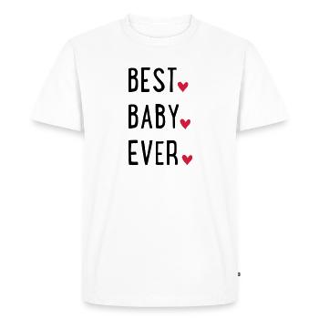 baby - Men's Premium Organic T-Shirt - white - Front - Nico (187cm)