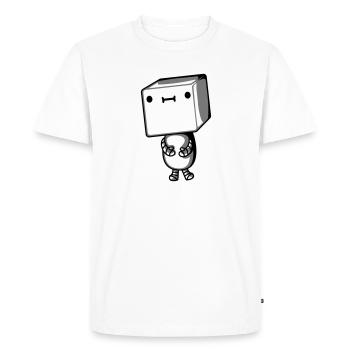 Mignon petit robot - T-shirt Premium bio Homme - blanc - Devant - Nico (187cm)