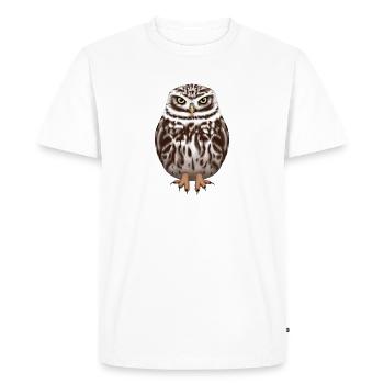 Chouette chouette - T-shirt Premium bio Homme - blanc - Devant - Nico (187cm)