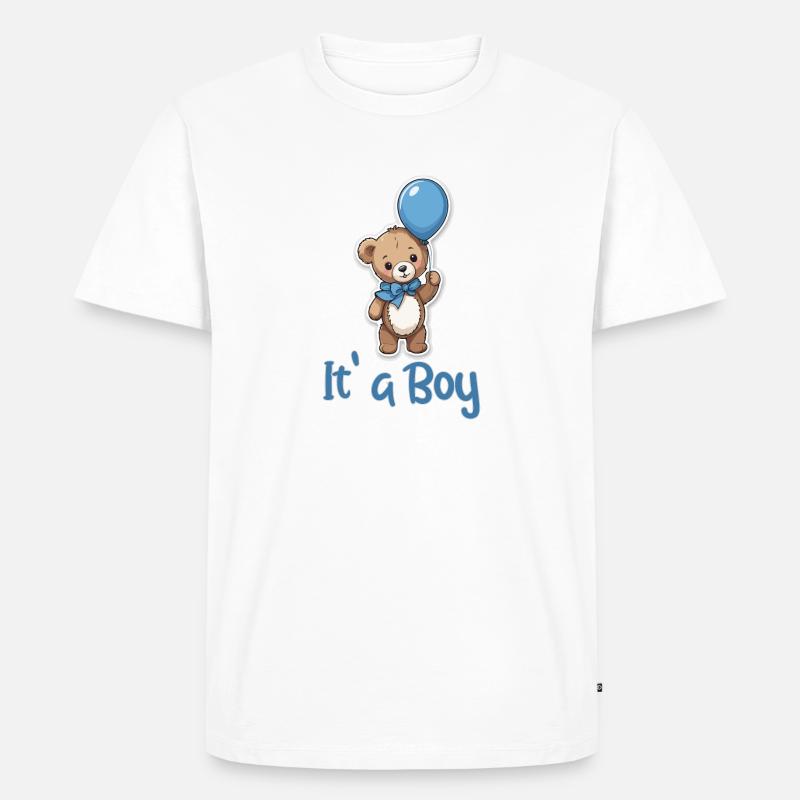 It a Boy - Männer Premium Bio T-Shirt - Weiß