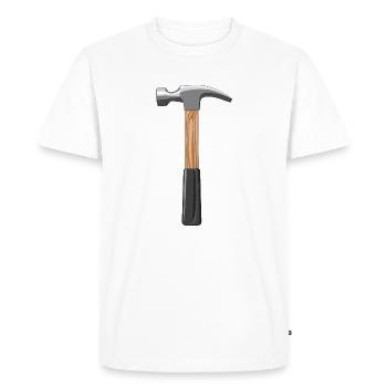 Marteau - T-shirt Premium bio Homme - blanc - Devant - Nico (187cm)