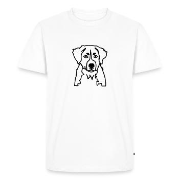 Bernese mountain - T-shirt Premium bio Homme - blanc - Devant - Nico (187cm)