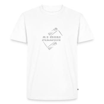 Sucre Albin - T-shirt Premium bio Homme - blanc - Devant - Nico (187cm)