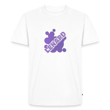 Animal Lenard - Men's Premium Organic T-Shirt - white - Front - Nico (187cm)