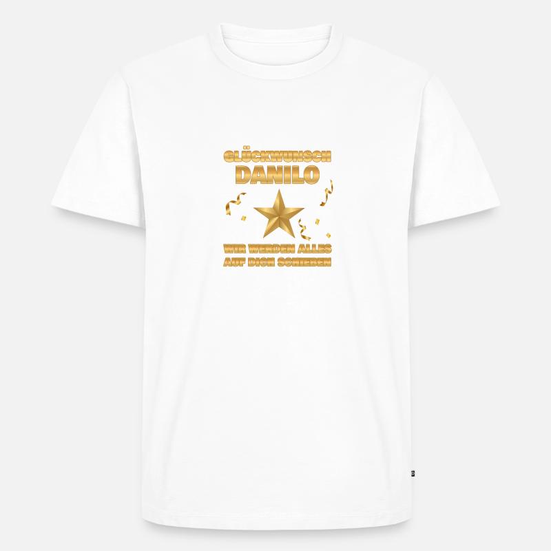 Abschiedsgeschenk Danilo - Männer Premium Bio T-Shirt - undefined