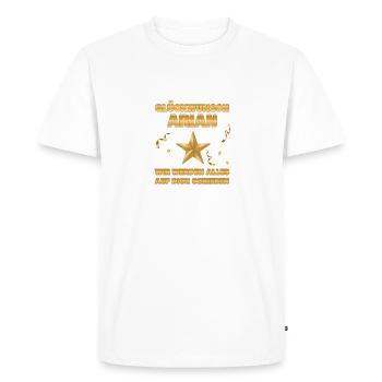 Arian en tant que collègue - T-shirt Premium bio Homme - blanc - Devant - Nico (187cm)