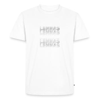 Lennas - T-shirt Premium bio Homme - blanc - Devant - Nico (187cm)