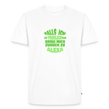Enterrement de vie de garçon Alexa - T-shirt Premium bio Homme - blanc - Devant - Nico (187cm)