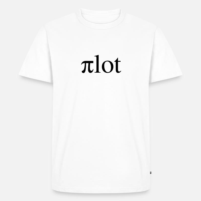 Pilot - Männer Premium Bio T-Shirt - Weiß