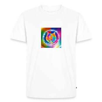 Chien magnifique - T-shirt Premium bio Homme - blanc - Devant - Nico (187cm)
