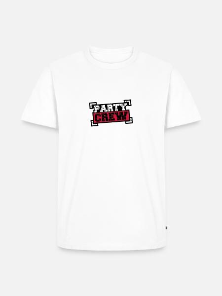 Party Crew Design - Men's Premium Organic T-Shirt - white