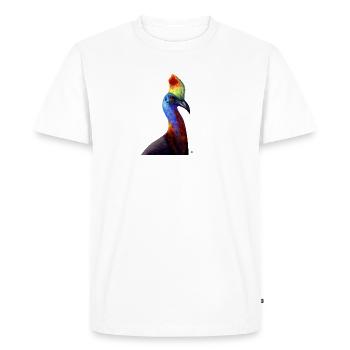 Casoar - T-shirt Premium bio Homme - blanc - Devant - Nico (187cm)