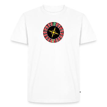 Cylindre Rolette - T-shirt Premium bio Homme - blanc - Devant - Nico (187cm)