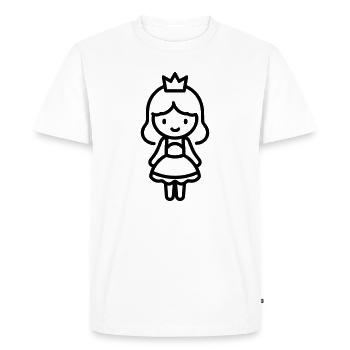 princesse - T-shirt Premium bio Homme - blanc - Devant - Nico (187cm)
