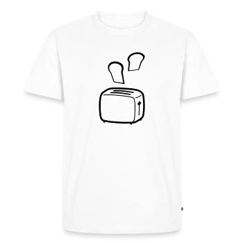 toast - T-shirt Premium bio Homme - blanc - Devant - Nico (187cm)