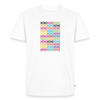 Mimimimimi - T-shirt Premium bio Homme - blanc - Devant - Nico (187cm)
