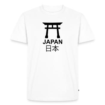 Japan - Men's Premium Organic T-Shirt - white - Front - Nico (187cm)