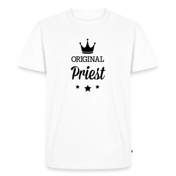 Original 3 étoiles luxe prêtre - T-shirt Premium bio Homme - blanc - Devant - Nico (187cm)