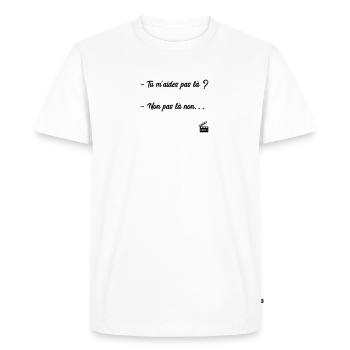 Les Bronzés font du ski / Humour / Réplique Culte - T-shirt Premium bio Homme - blanc - Devant - Nico (187cm)