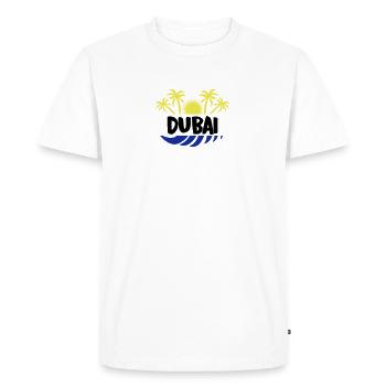 dubai 02 - T-shirt Premium bio Homme - blanc - Devant - Nico (187cm)