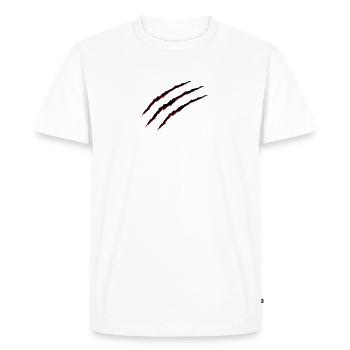 sang de griffes - T-shirt Premium bio Homme - blanc - Devant - Nico (187cm)