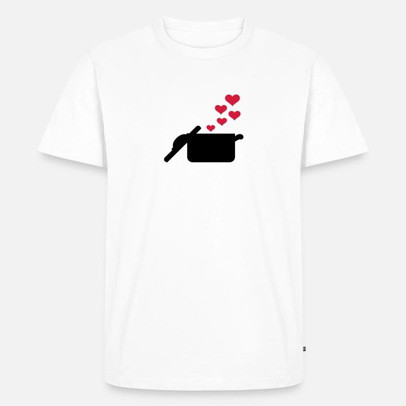 Kochen - Männer Premium Bio T-Shirt - Weiß