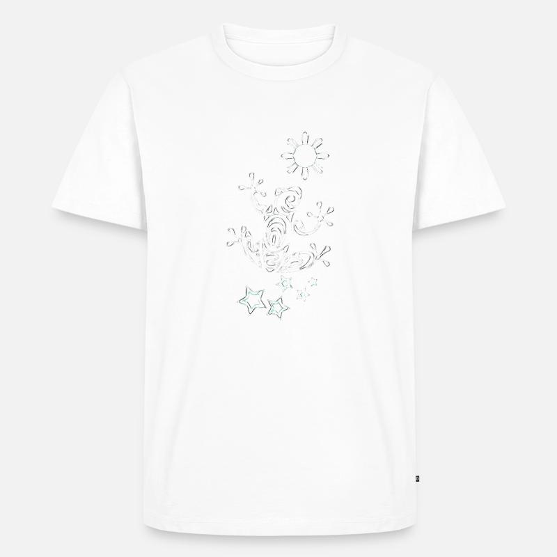 Frosch - Männer Premium Bio T-Shirt - Weiß