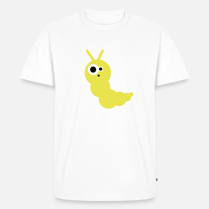 wurm - Männer Premium Bio T-Shirt - Weiß