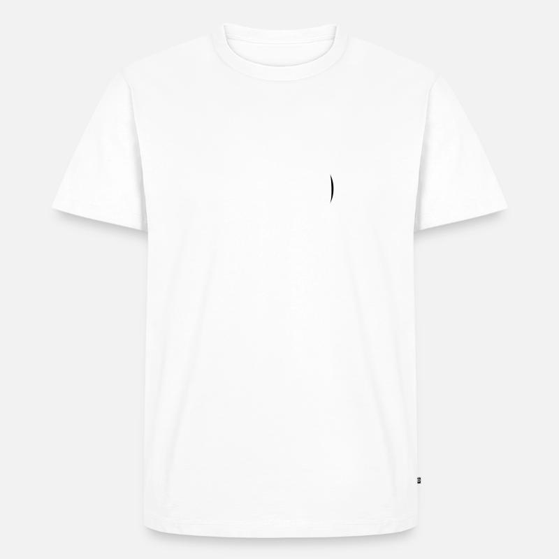 speech balloon patch - Men's Premium Organic T-Shirt - white
