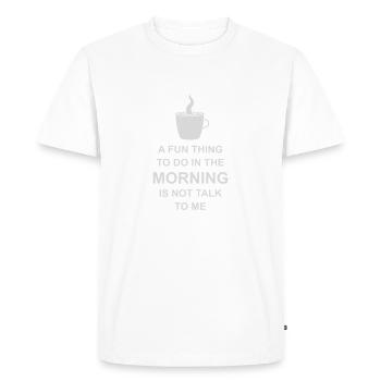 ne me parle pas - T-shirt Premium bio Homme - blanc - Devant - Nico (187cm)