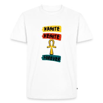 kamite - T-shirt Premium bio Homme - blanc - Devant - Nico (187cm)